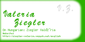 valeria ziegler business card